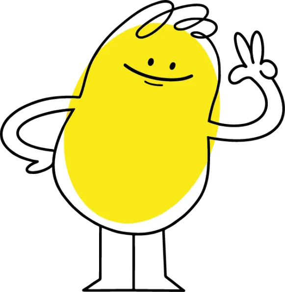 Personaje de IMJ saludando